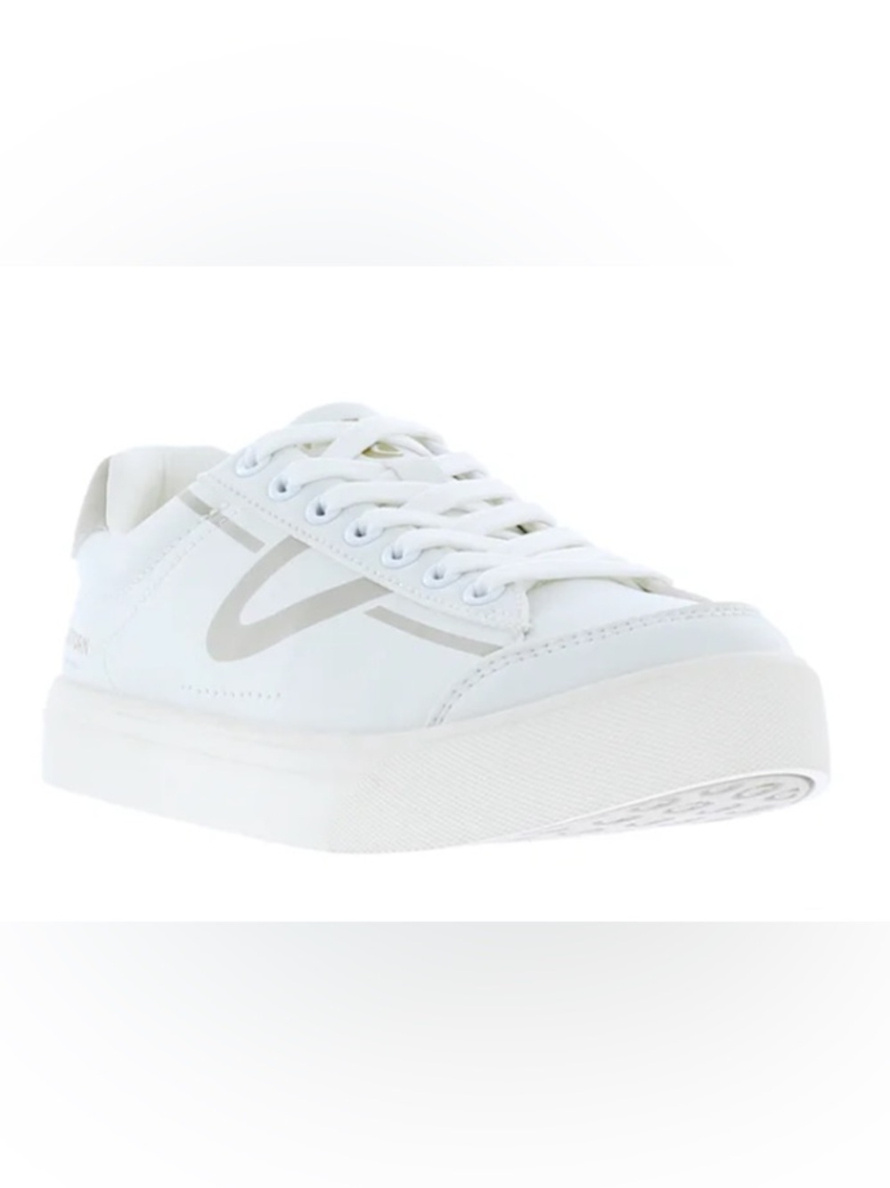 Tretorn Ladies' Hopper Sneakers Lace-Up Shoes White/Grey size 8